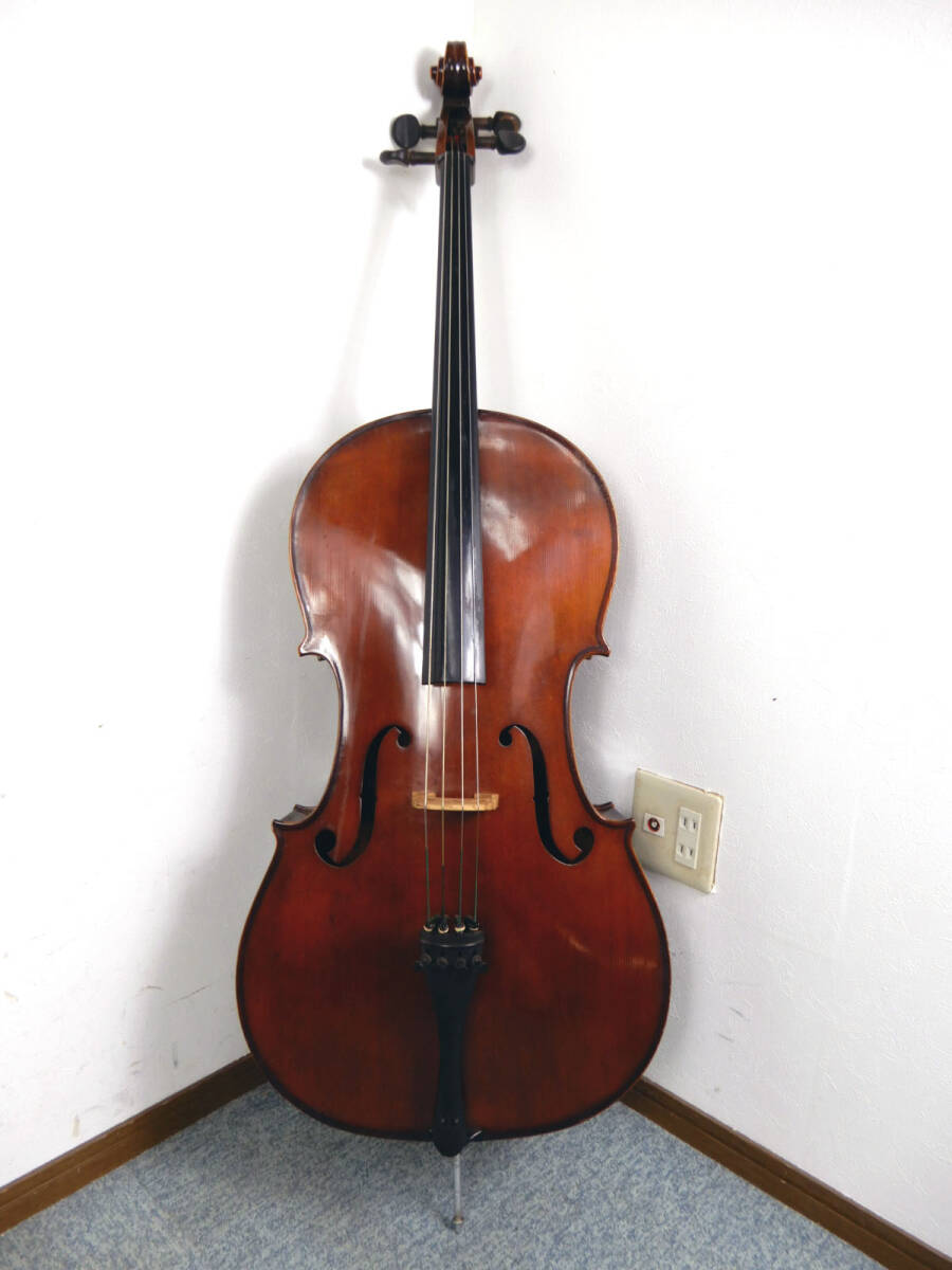 SUZUKI CELLO ◆ 鈴木 チェロ  NO.71  Anno 1971 フルサイズ ハードケース/弓付き ◆ 虎杢 状態良好 着払い発送可の画像2