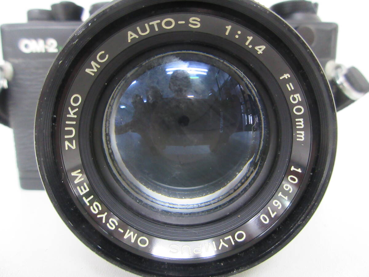 中古 カメラ OLYMPUS オリンパス OM-2 / レンズ OM-SYSTEM ZUIKO MC AUTO-S 1:1.4 f=50mm / ストロボ ※動作未確認 ／N_画像3