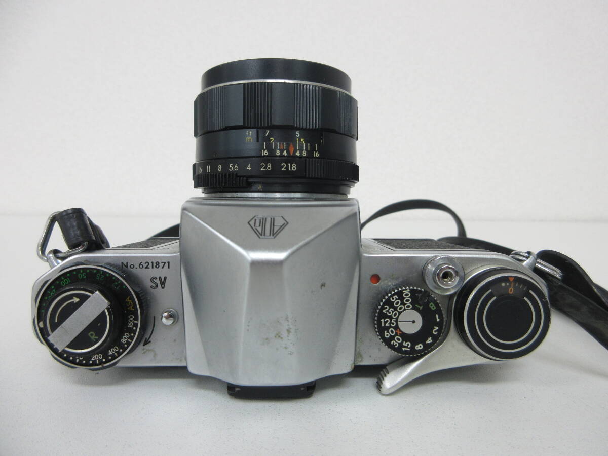 中古 カメラ ASAHI PENTAX SV 一眼フィルムカメラ Takumar 55mm F1.8＋PENTAX スピードライト AF200T※動作未確認／F_画像5