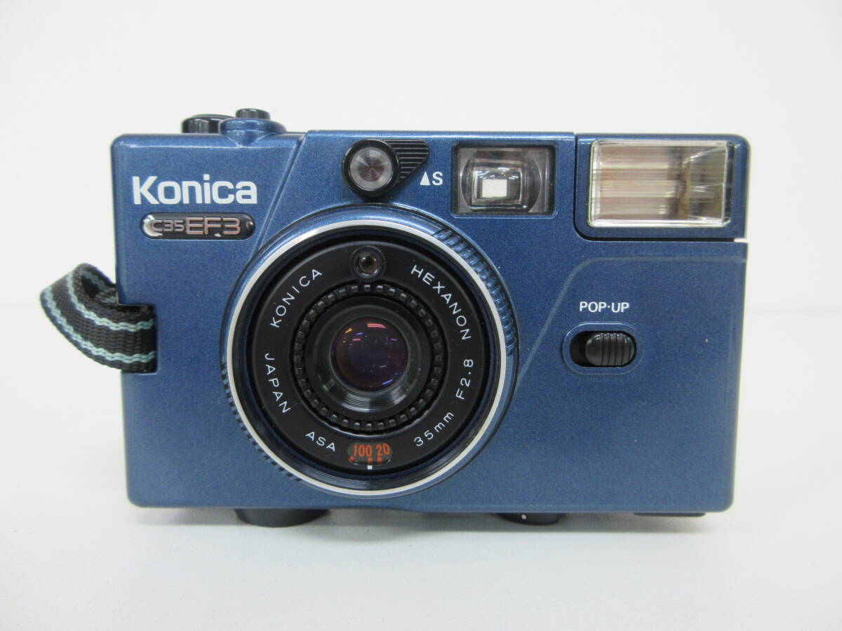 中古 カメラ Konica コニカ C35 EF3 HEXANON 35mm F2.8 ※動作未確認 ／J_画像2