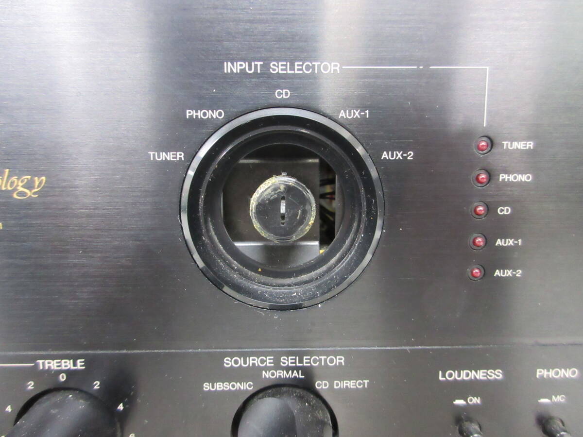 中古 DENON デノン プリメインアンプ オプティカルクラスA PMA-590 音響機器 ブラック※通電のみ確認済／J_画像5