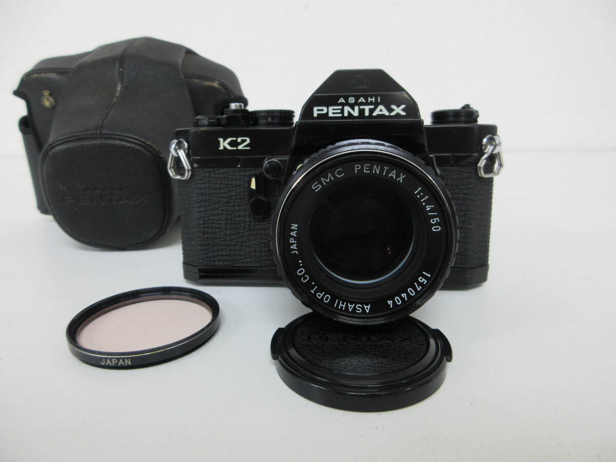 中古 カメラ PENTAX ペンタックス K2 / レンズ SMC PENTAX 1:1.4/50 ※動作未確認 ／D_画像1