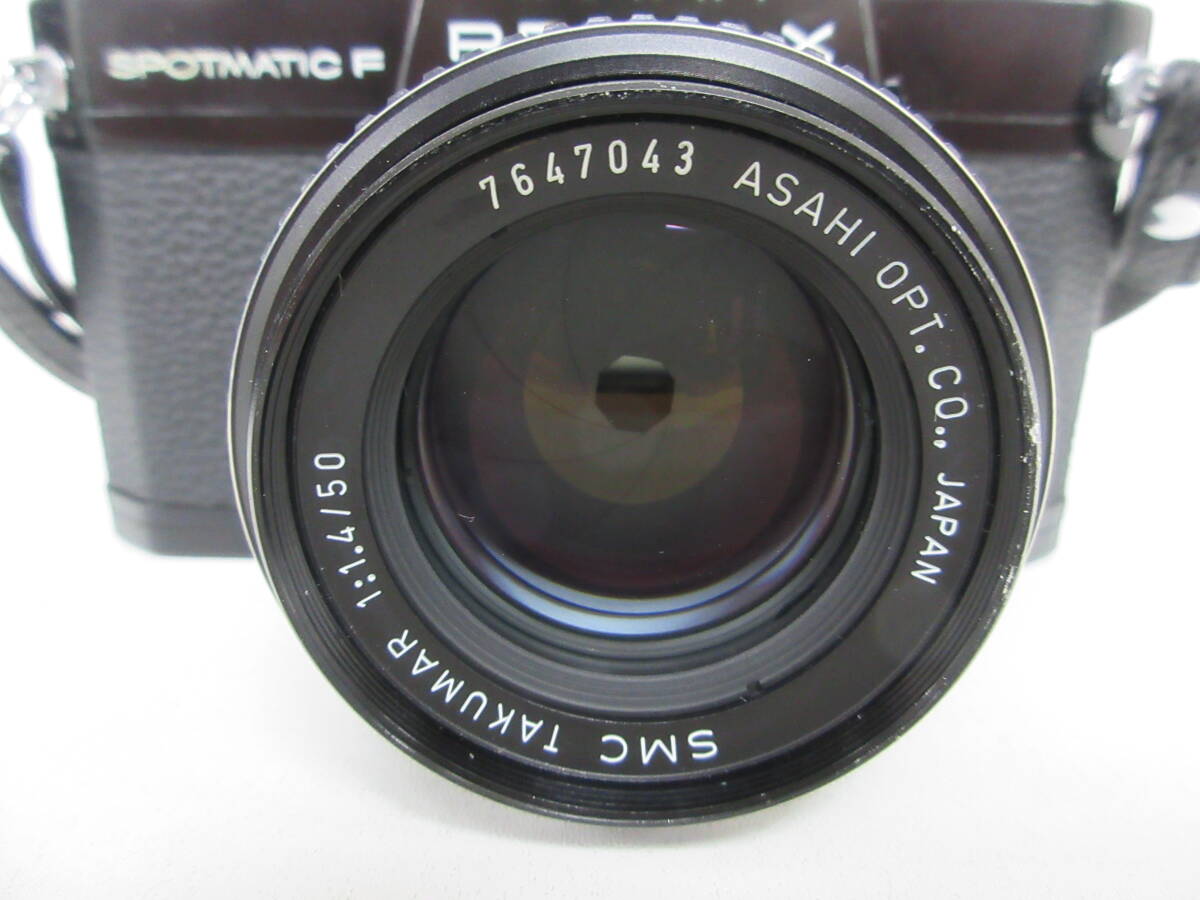 中古 カメラ ASAHI PENTAX ペンタックス SPOTMATIC F SPF ボディ / レンズ SMC TAKUMAR 1:1.4 50mm ※動作未確認 ／H_画像3