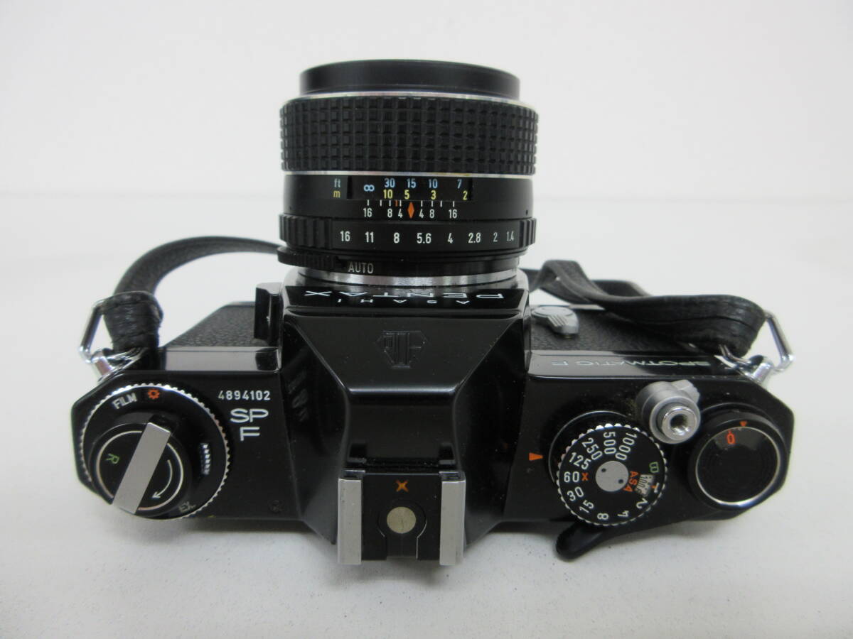 中古 カメラ ASAHI PENTAX ペンタックス SPOTMATIC F SPF ボディ / レンズ SMC TAKUMAR 1:1.4 50mm ※動作未確認 ／H_画像5