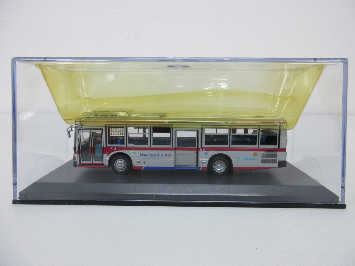 中古 ミニカーバス 2点セット 小田急バス CLUB BUSRAMA JB1002 三菱ふそうMPノーステップバス 東急バス仕様 1/76 ／B_画像5