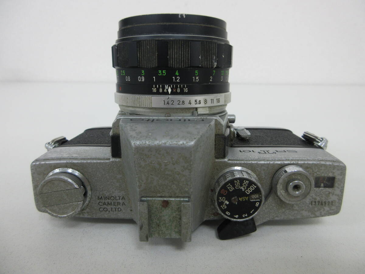 中古 カメラ minolta ミノルタ SRT 101 / レンズ MC ROKKOR-PF 1:1.4 f=58mm ※動作未確認 ／A_画像5