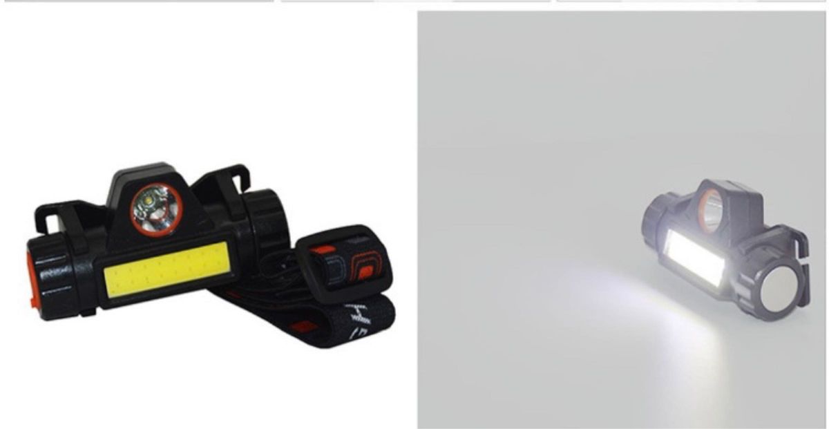 ヘッドランプ ヘッドライト 懐中電灯 高輝度 LED ヘルメット アウトドア 防災 軽量 レジャー