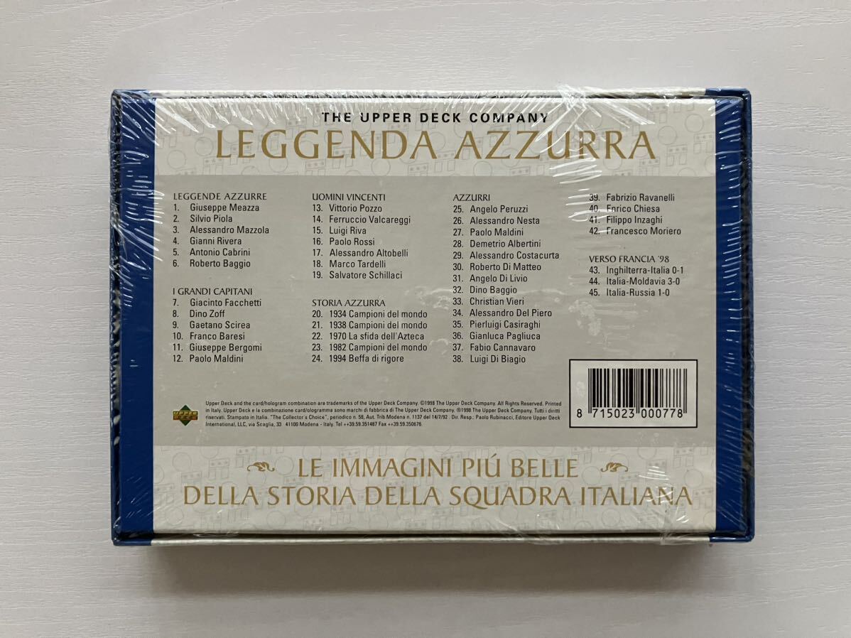 UPPER DECK サッカー イタリア代表 カードセット LEGGENDA AZZURRA アズーリの画像2