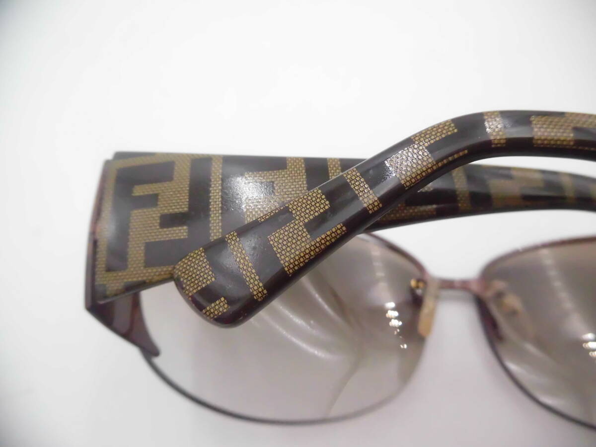 ★ YMK717 FENDI フェンディ メンズ レディース サングラス FS482 ズッカ柄 66□11 125 ★_画像9