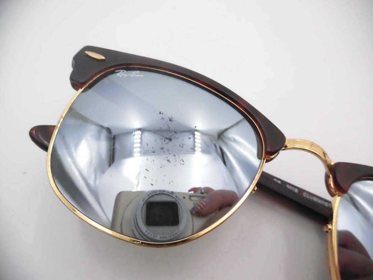 ★ YMK741 Ray-Ban レイバン メンズ レディース サングラス RB3016 CLUBMASTER クラブマスター 1145/30 51□21 ★_画像8