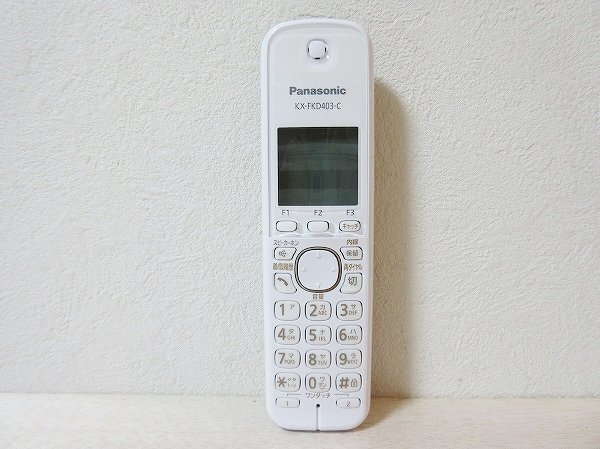 ●一円スタート●Panasonic　電話増設子機　KX-FKD403-C/ad-K-38-4964-.2/パナソニック/増設子機/KX-FKD403-C/コードレス/電話機/家電_画像1