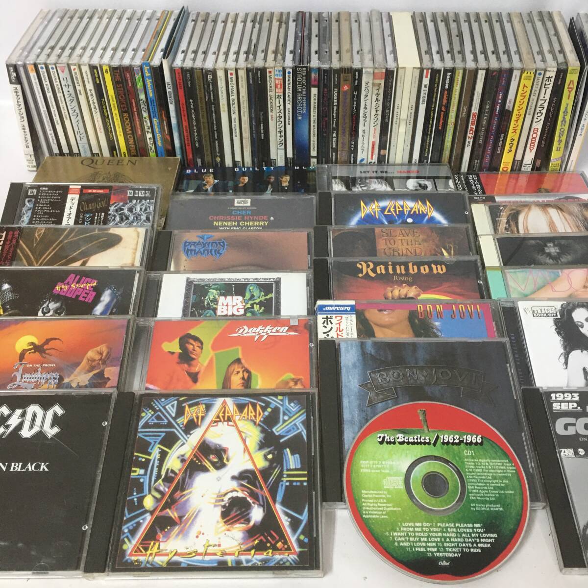 KI30/29 洋楽 ロック CD まとめて80枚 rainbow acdc queen fugees マイケルジャクソン dianaking エルヴィスプレスリー レッチリ 他_画像1