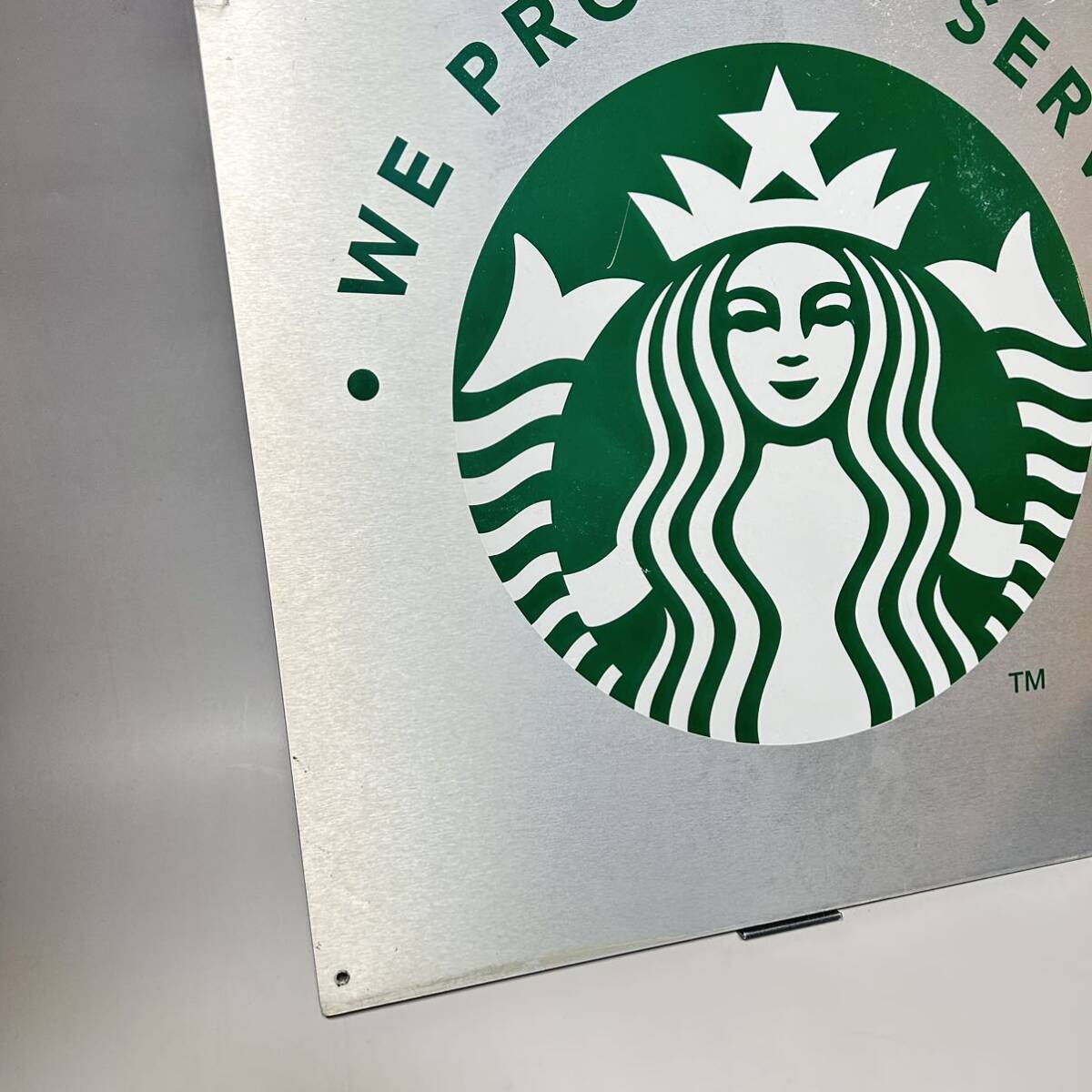 コレクター必見★スターバックスアルミ看板★STARBUCKS 店舗サイン★実際にアメリカで使用★一点物につき早い者勝ち_画像3