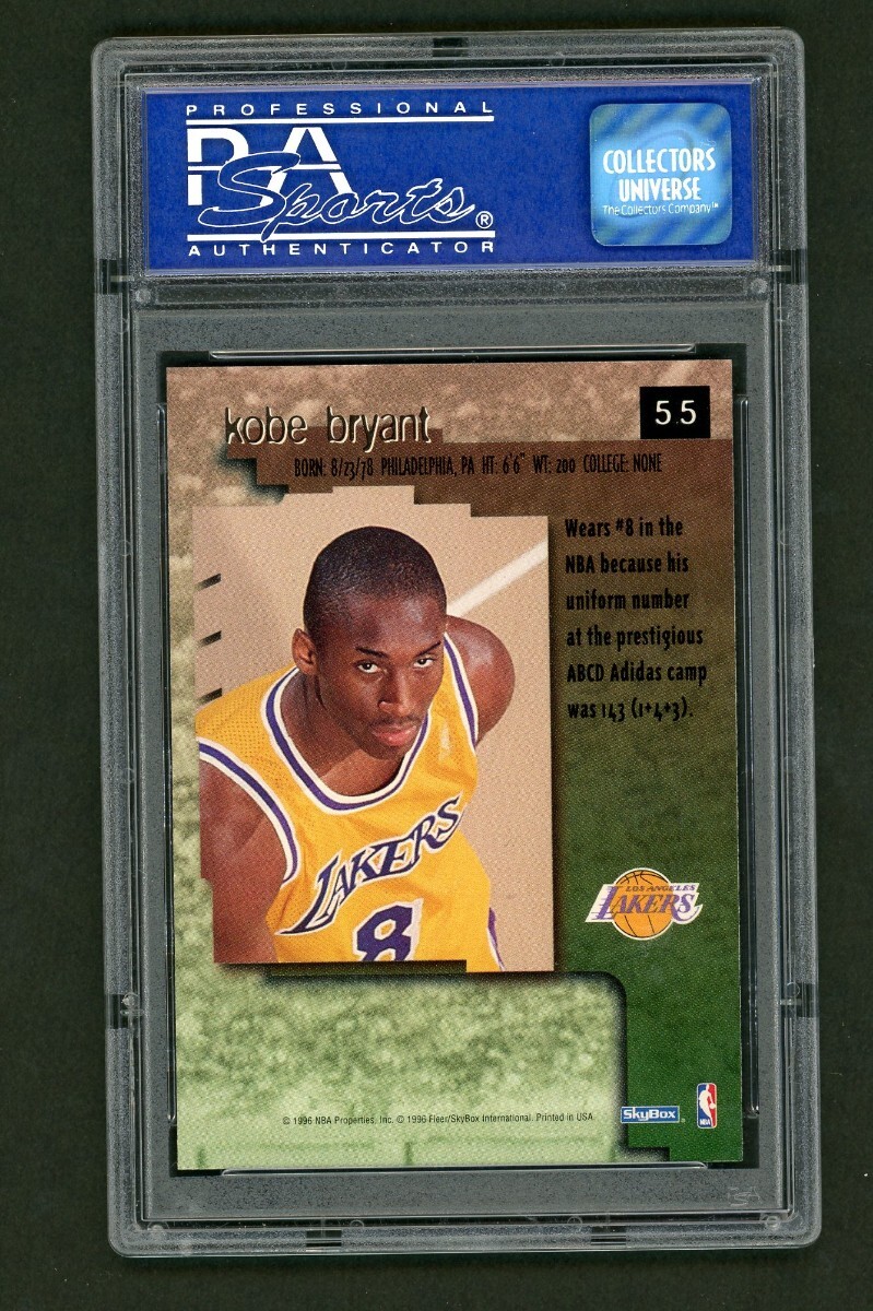 PSA9 96-97SkyBox Premium Kobe Bryant #55 MINT Rookie Card RC コービー・ブライアント ルーキーカード 殿堂入り HoF_画像2