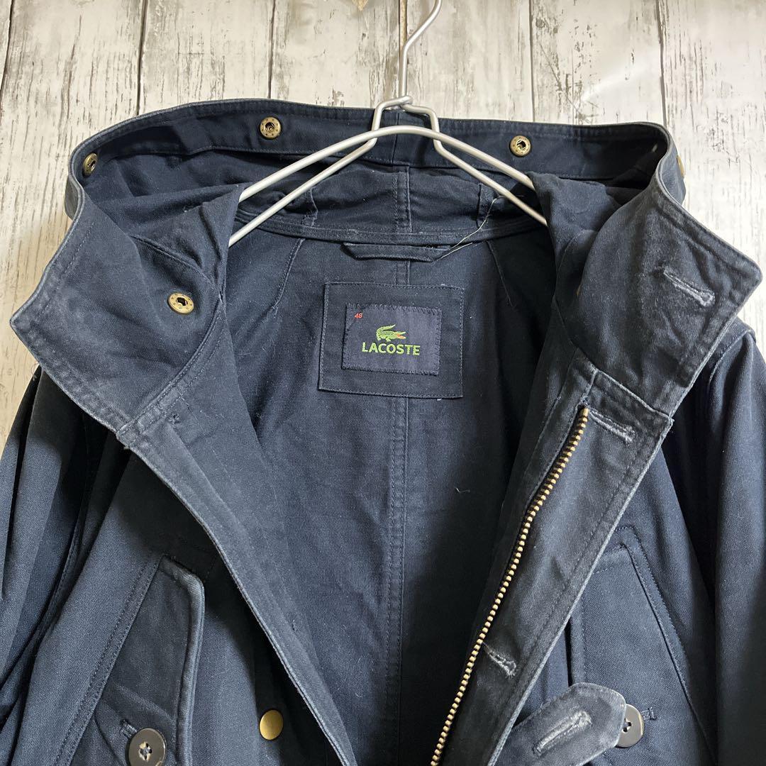 LACOSTE ラコステ モッズコート 濃紺 ダークネイビー L ワン LACOSTE ラコステ モッズコート 濃紺 ダークネイビー L ワン