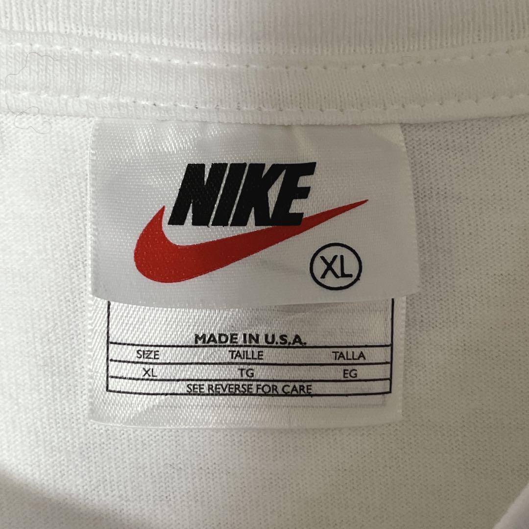 90's NIKE ナイキ USA製 白タグ Tシャツ XL 両面プリント 90's NIKE ナイキ USA製 白タグ Tシャツ XL 両面プリント