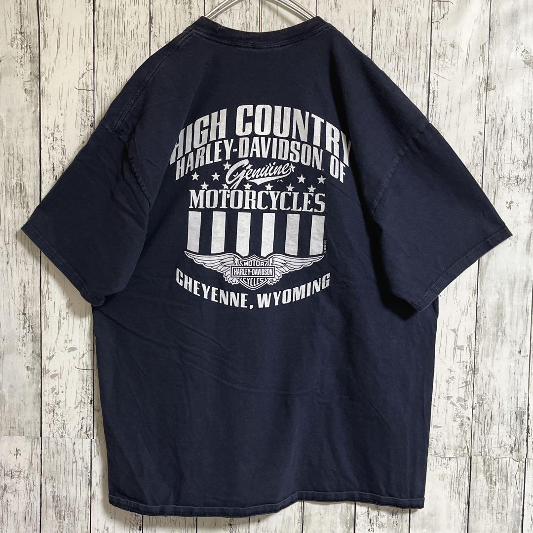 HARLEY DAVIDSON ハーレーダビッドソン Tシャツ ハーレーT 紺 HARLEY DAVIDSON ハーレーダビッドソン Tシャツ ハーレーT 紺