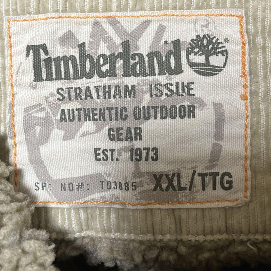 00's Timberland ティンバーランド 中ボア コーデュロイジャケット ベージュ 2XL Y2K US古着 アメカジ HTK3402_画像7