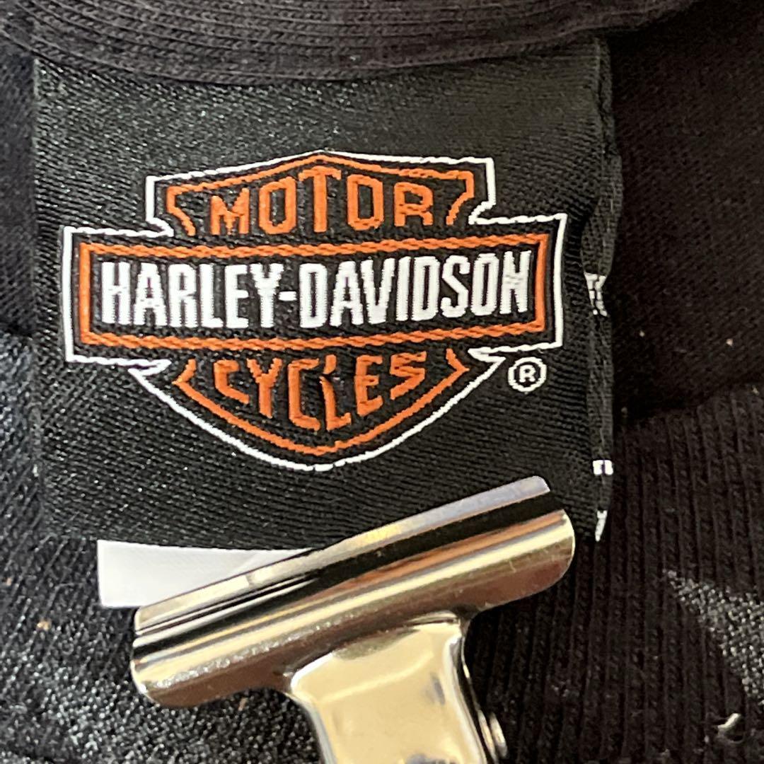 HARLEY DAVIDSON ハーレーダビッドソン Tシャツ ハーレーT 黒 ブラック L No.1 ウィング US古着 アメカジ HTK3382_画像7