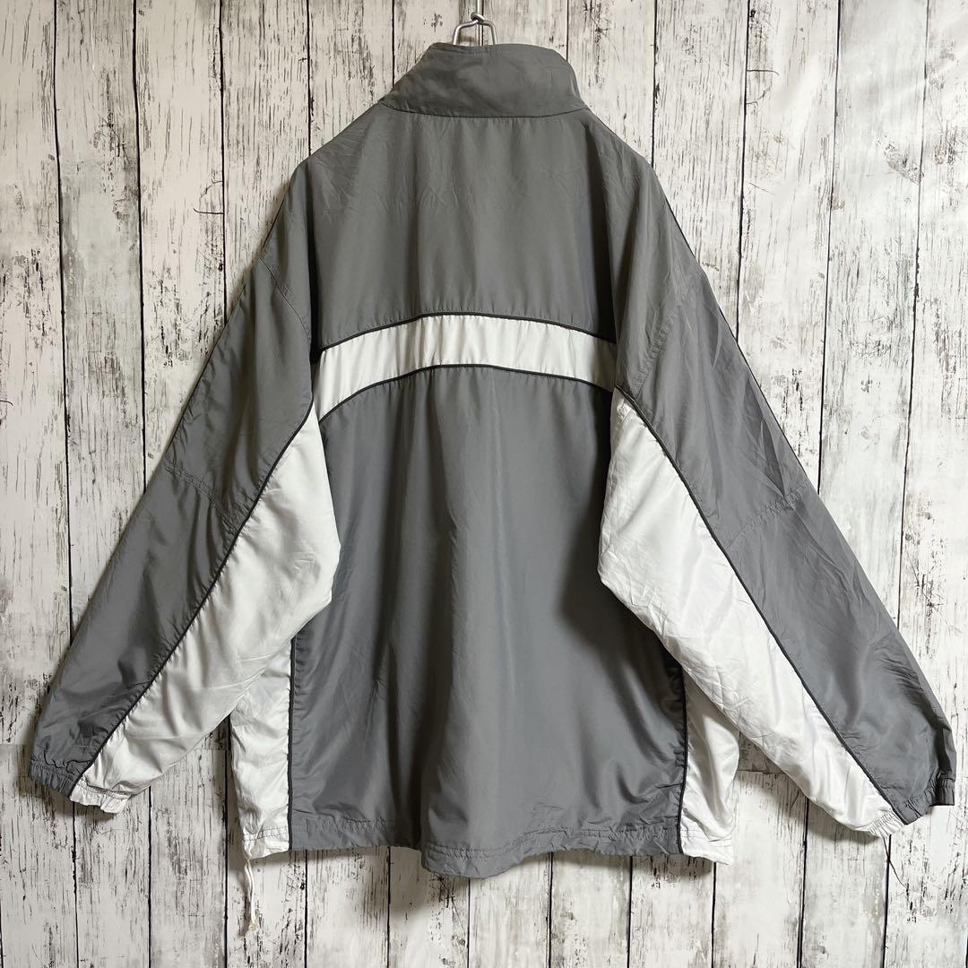 90's Reebok リーボック ナイロンジャケット グレー 2XL ワン 90's Reebok リーボック ナイロンジャケット グレー 2XL ワン