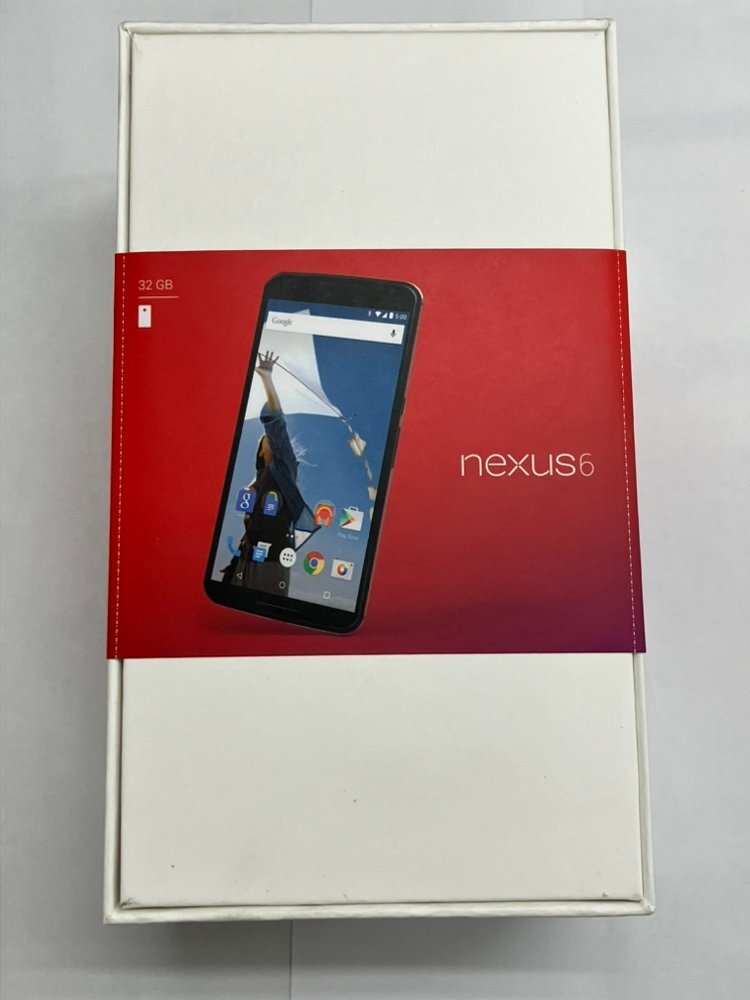 新品未開封 SIMフリー Nexus6 XT1100 ホワイト ワイモバイル SIMロック解除済み スマートフォン 格安SIM可 送料無料 標準セットの画像3