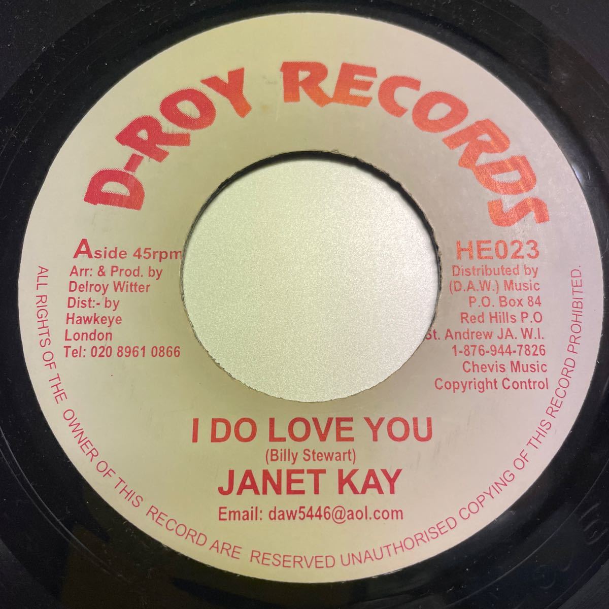【UK Lovers 7'】Janet Kay - I Do Love You / That's What Friends Are For (D-Roy)_画像1
