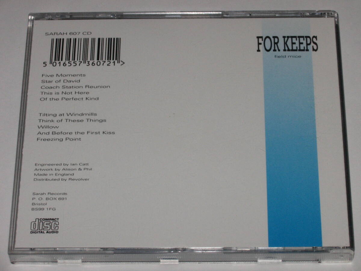 CD Field Mice（フィールド・マイス）『FOR KEEPS』ネオアコ/ギターポップ_画像2