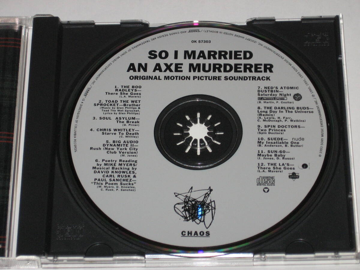 CD サントラ『ハネムーンは命がけ』So I Married An Axe Murderer: Original Motion Picture Soundtrack_画像3