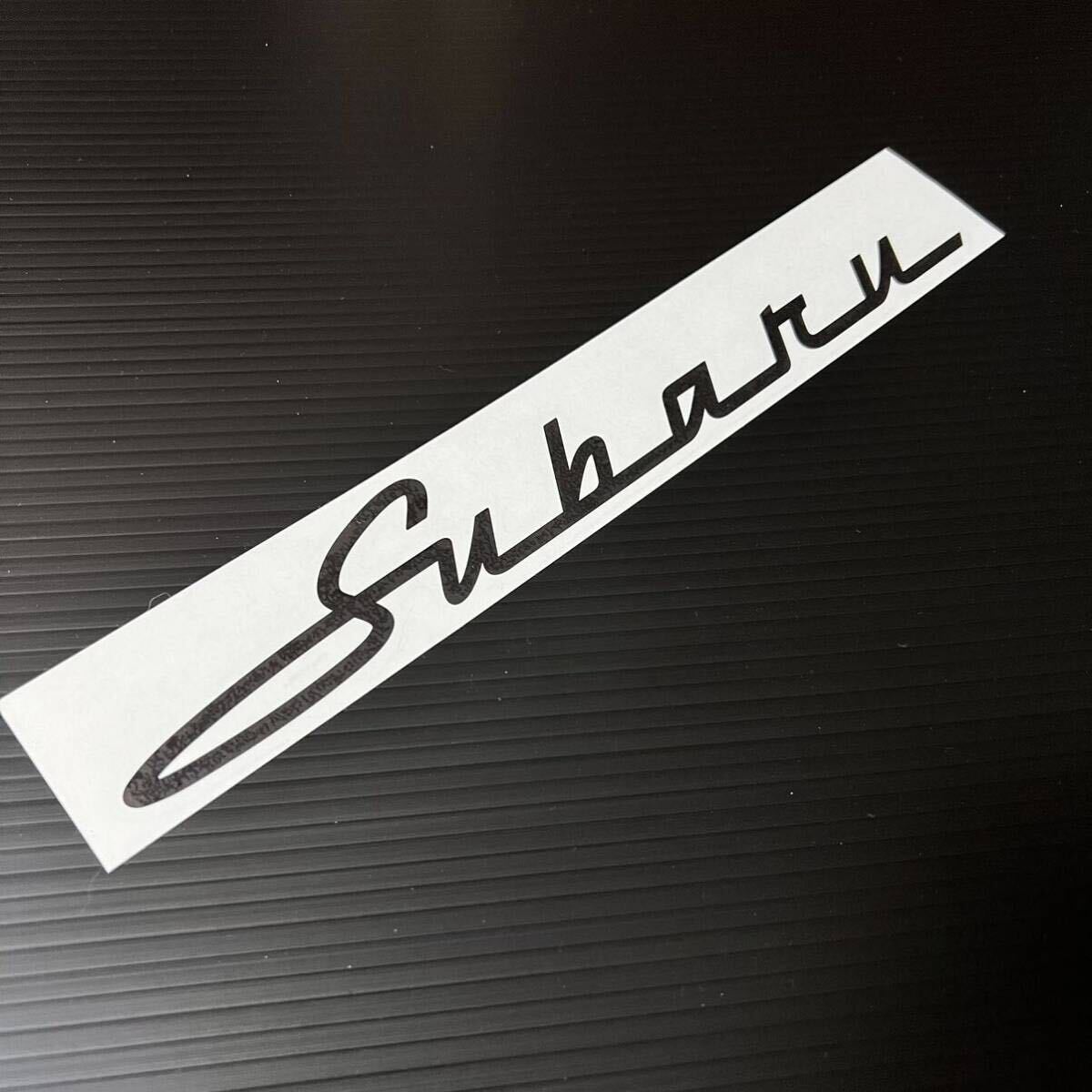 [28cmMk] retro style Subaru разрезные наклейки матовый чёрный custom 