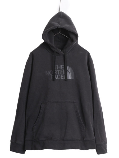 ノースフェイス プリント スウェット フード パーカー メンズ XL / The North Face プルオーバー トレーナー 裏起毛 アウトドア ブラック