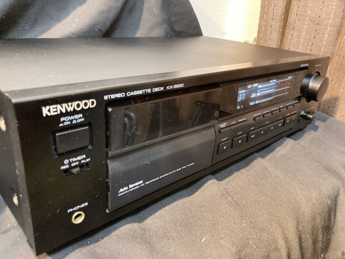 動作OK★KENWOOD　KX-5530★単体カセットテープデッキ★ケンウッド　日本製★バイアス調整機構　電動ホルダー＆ツマミ DOLBY B/C/HX搭載★_画像8