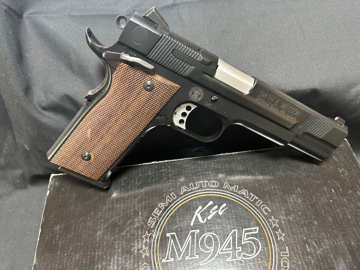 【買わないイイネは不要です!!】【レア物】KSC S&W M945 5inch ブラックバージョン ガスブローバック