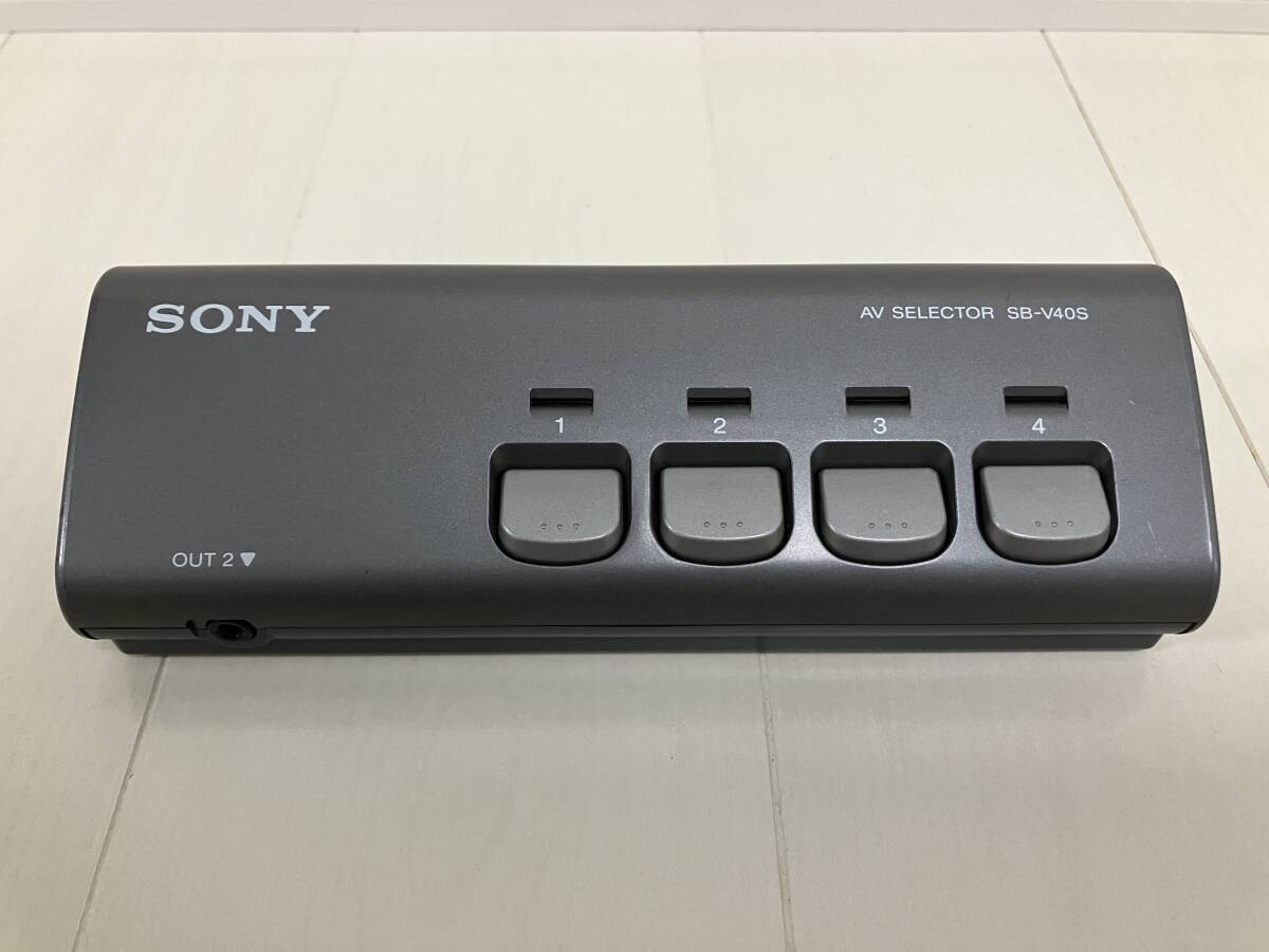 SONY / ソニー SB-V40S AVセレクター S端子ケーブル×４_画像1