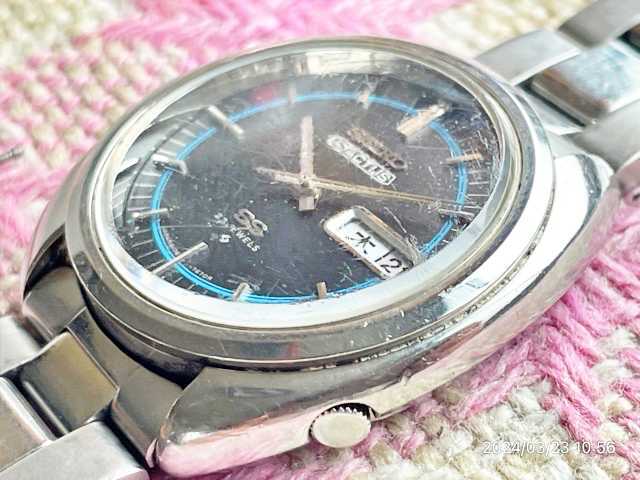 セイコー 5アクタス 6106-7470 23石 自動巻き オートマチック SEIKO 5ACTUS ジャンク扱いで_画像3