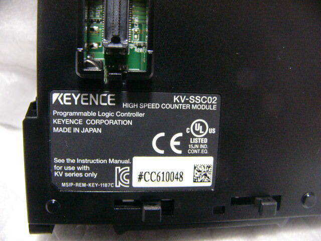 ★動作保証美品★ KEYENCE PLC KV-SSC02 高速カウンター装置_画像2