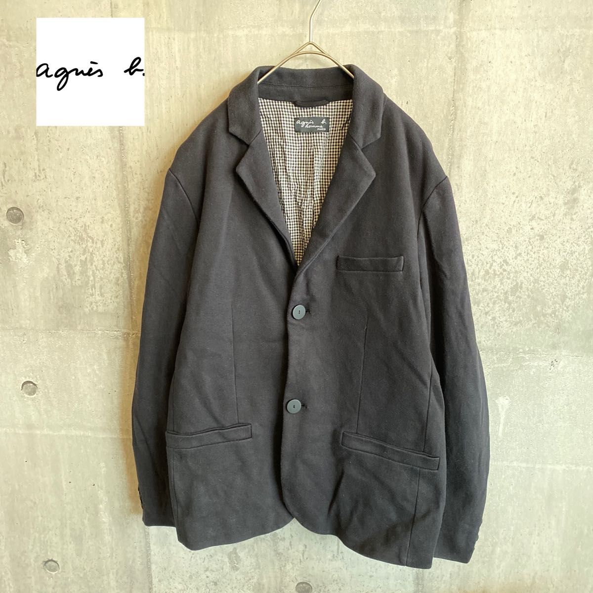 【agnes b】デザイン テーラードジャケット