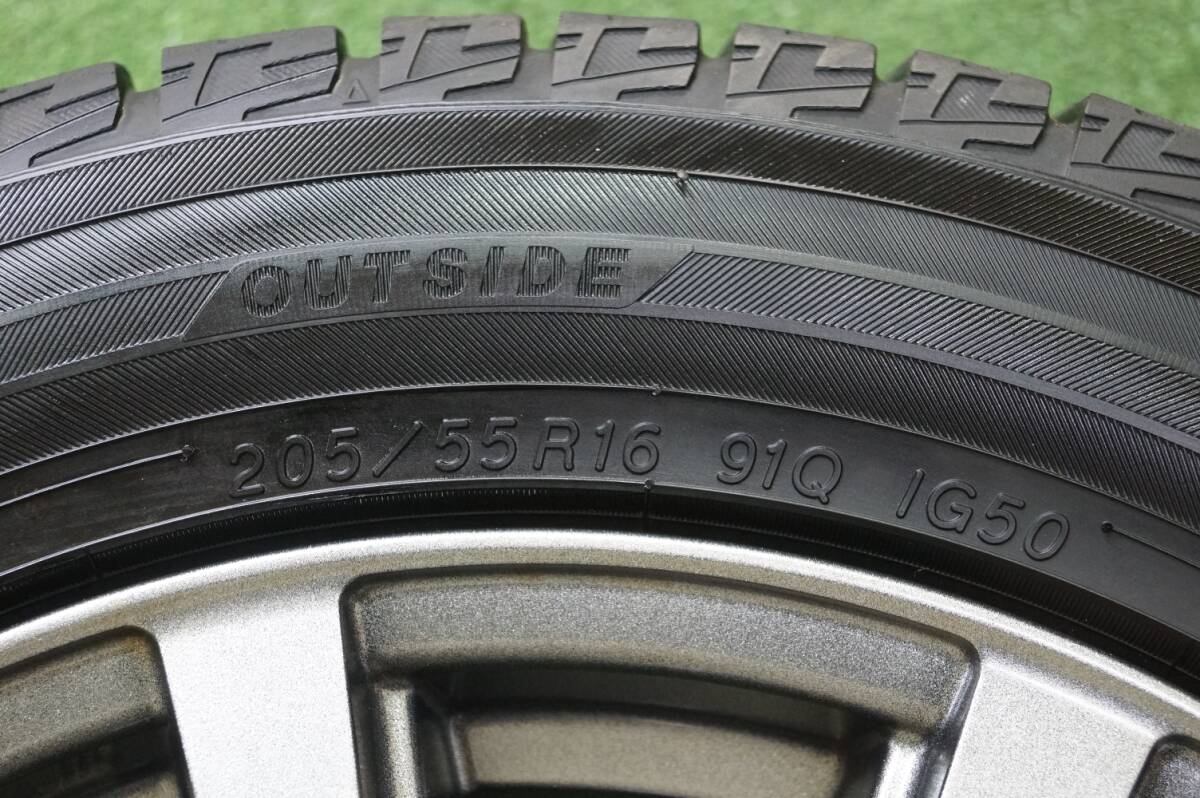 美品★GRASS 6.5J+38 5H114.3★90%山★2019年★Yokohama 205/55R16 ノア ヴォクシー ステップ リーフ ブレイド アクセラ オーリス セレナ_画像6