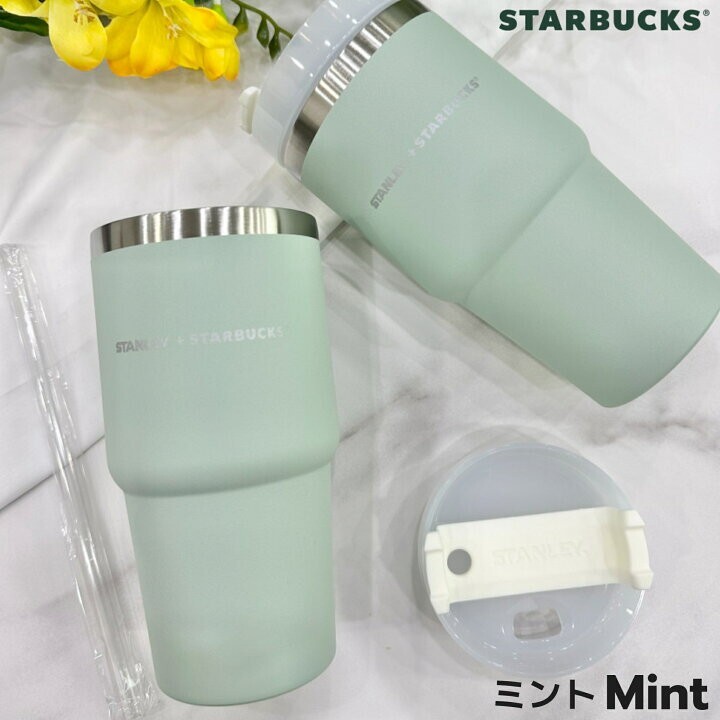 【新品】スターバックス タンブラー　ミント　スタンレー　水筒 ピンク ステンレス タンブラー STARBUCKS スタバ ステンレスボトル 