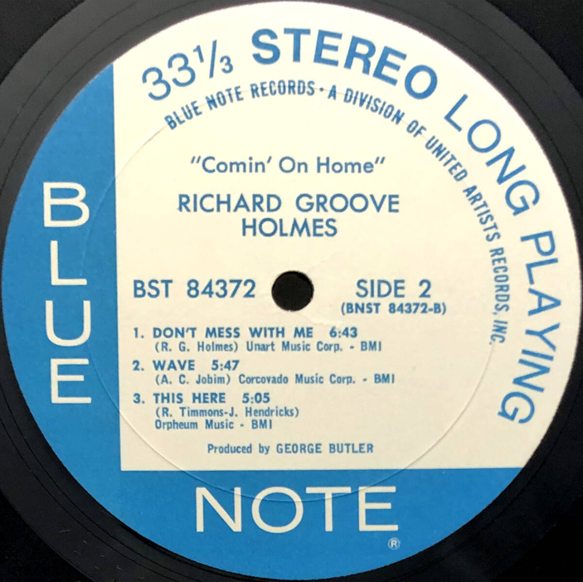 ★US盤 1970年代初期プレス LP★RICHARD GROOVE HOLMES/Comin' On Home 1971年 JAZZ FUNK～レアグルーヴ名盤 WELDON IRVINE参加 BLUE NOTEの画像4