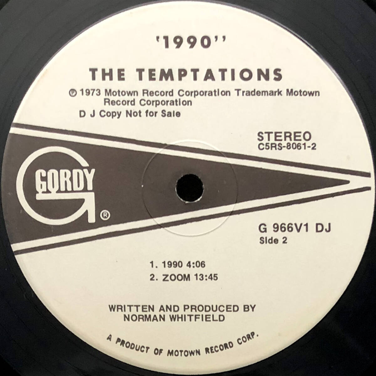 ★US ORIG 白プロモ LP★TEMPTATIONS/1990 1973年 最強サイケデリックソウル FUNKADELIC好き必聴 YOUNG GUNZネタ 最初期 高音質 PROMO WLP_画像4