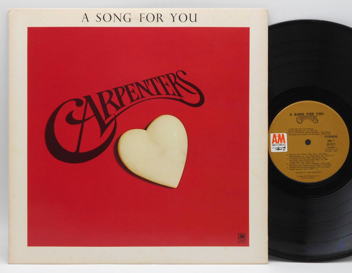 ★US ORIG LP★CARPENTERS/A Song For You 1972年 初回TANラベル 音圧＆音抜最高 最高傑作 『Top Of The World』収録 インナー付_画像1