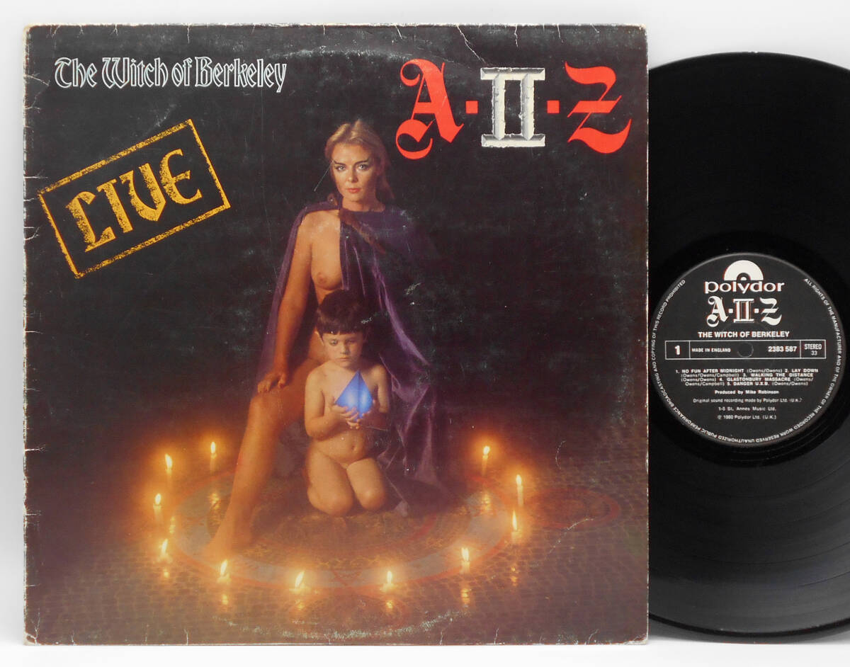 ★UK ORIG LP★A-II-Z/The Witch Of Berkeley -Live- 1980年 初回マト 高音圧 NEW WAVE OF BRITISH HAVEY METAL傑作ライヴ NWOBHM_画像1