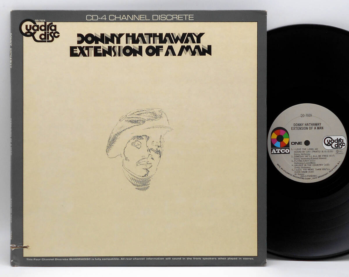 ★US ORIG 4ch LP★DONNY HATHAWAY/Extension Of A Man 1973年 完全別MIX 4ch盤 音抜最高 生前最後のスタジオ作 WARREN G,MADLIB,JAY-Zネタの画像1