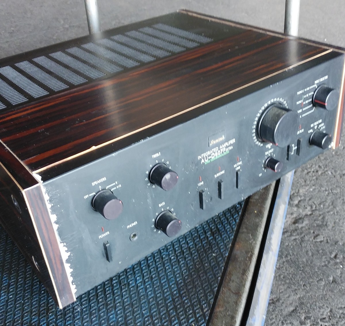 【ジャンク扱い・通電確認】山水 sansui プリメインアンプAU-D607F EXTRA オーディオ機器 ステレオ アンプ 名機_画像1