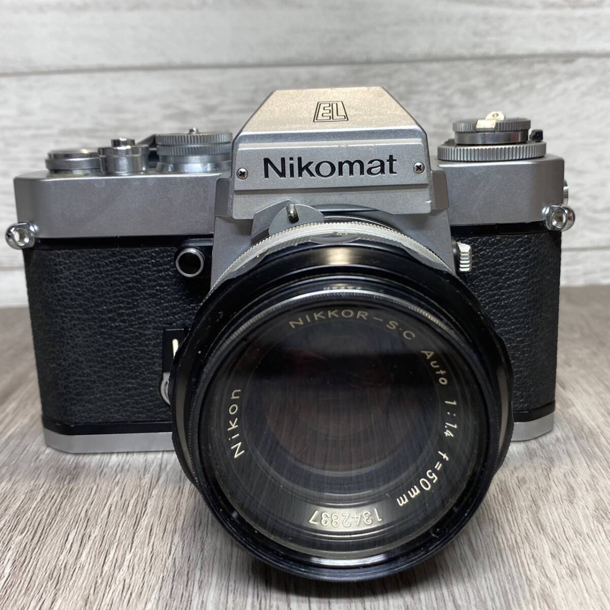 【YH-8543】中古現状品 Nikomat EL NIKKOR-S・C 1:1.4 f＝50㎜ 一眼レフ フィルムカメラ NIKON ニコン_画像1