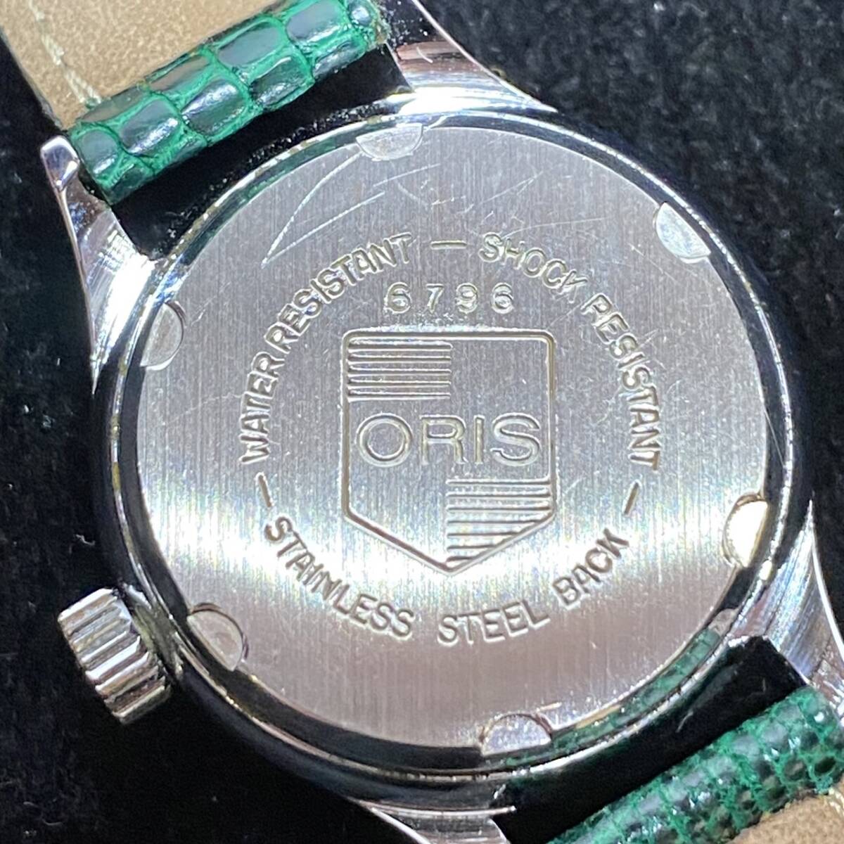 ●【YH-8573】中古品 ORIS オリス 手巻き スモセコ ポインターデイト 6796 レディース 腕時計【レタパプラス可能】の画像6