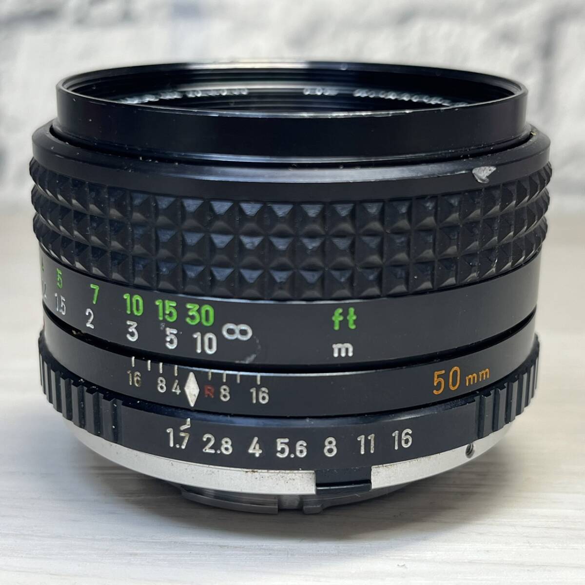 【YH-8560】中古現状品 MINOLTA MC ROKKOR-PF 1:1.7 f＝50㎜ ミノルタ 一眼カメラ用 動作未確認 レンズの画像2