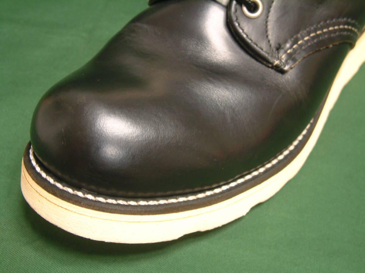 廃盤! 8D 8165 旧刺繍製羽タグ プレーントゥ Red Wing Shoes Irish Setter Boot Made in U.S.A May 1997 _画像9