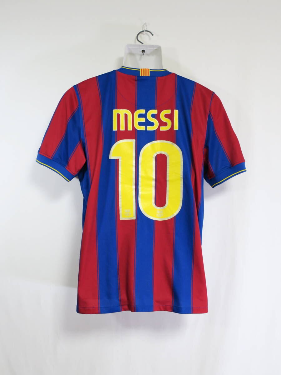 バルセロナ #10 MESSI メッシ 09-10 ホーム ユニフォーム M ナイキ NIKE 送料無料 Barcelona サッカー シャツ_画像1