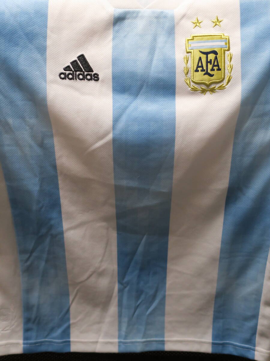 アルゼンチン 代表 2018 ホーム ユニフォーム ジュニア 150cm アディダス ADIDAS サッカー シャツ 子供 キッズ Argentina_画像6